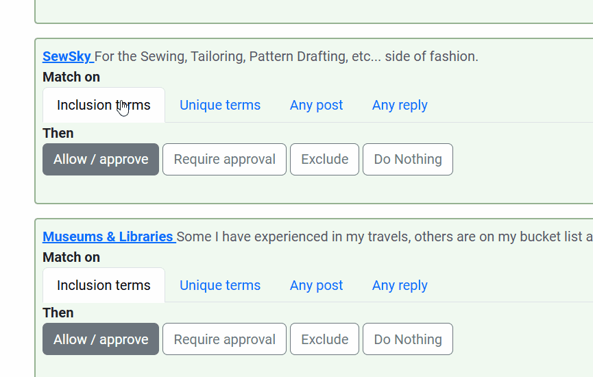 Demonstration of custom poster permissions